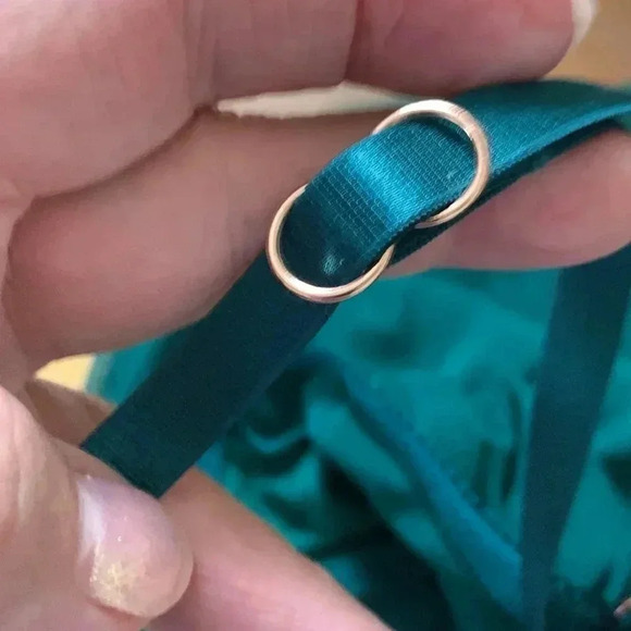 La Vie en Rose Emerald Green nightie w padded, underwire cups, adjustable straps - Picture 7 of 10